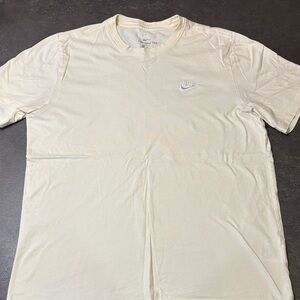 Nike Men's Off-White Short Sleeve Tee